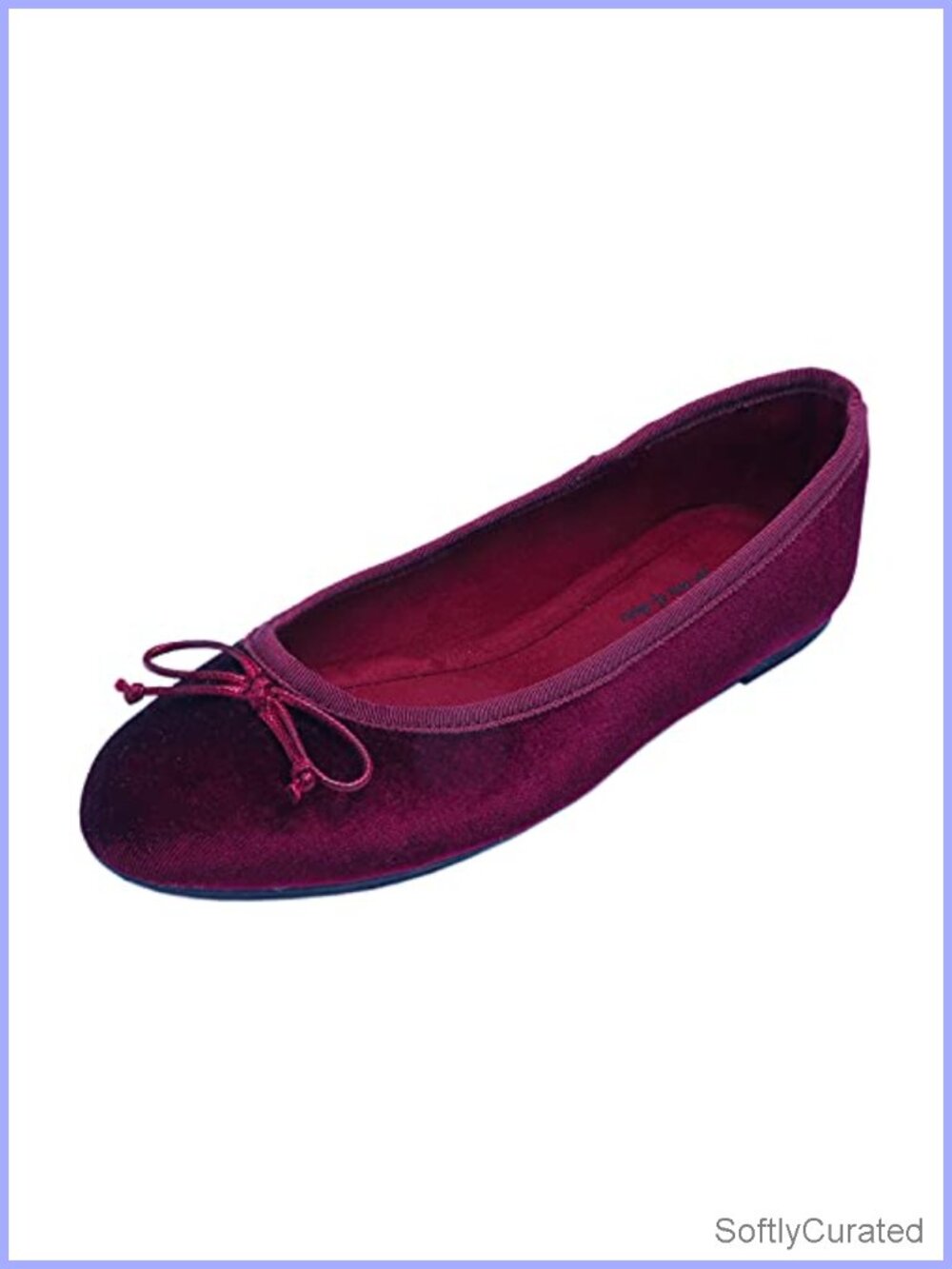 Women's Memory Foam Cushioned Faux Suede Ballet Flats Comfortable Slip-On